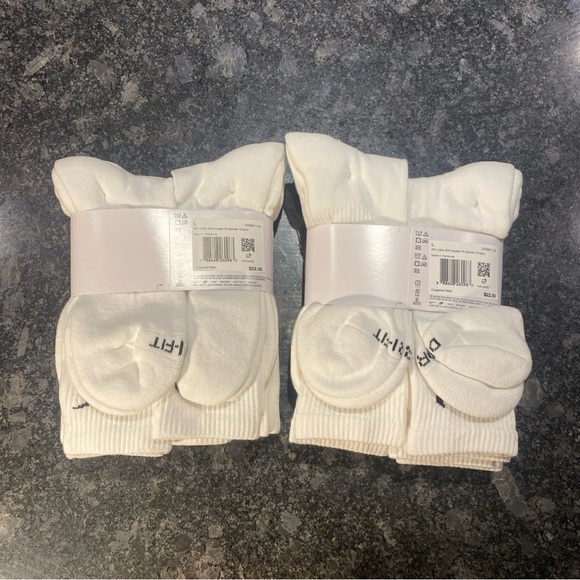 Lot of 2x Nike Everyday Plus Cotton Cushioned Crew Dri-Fit Socks Sz L 12 Pairs - Picture 2 of 5